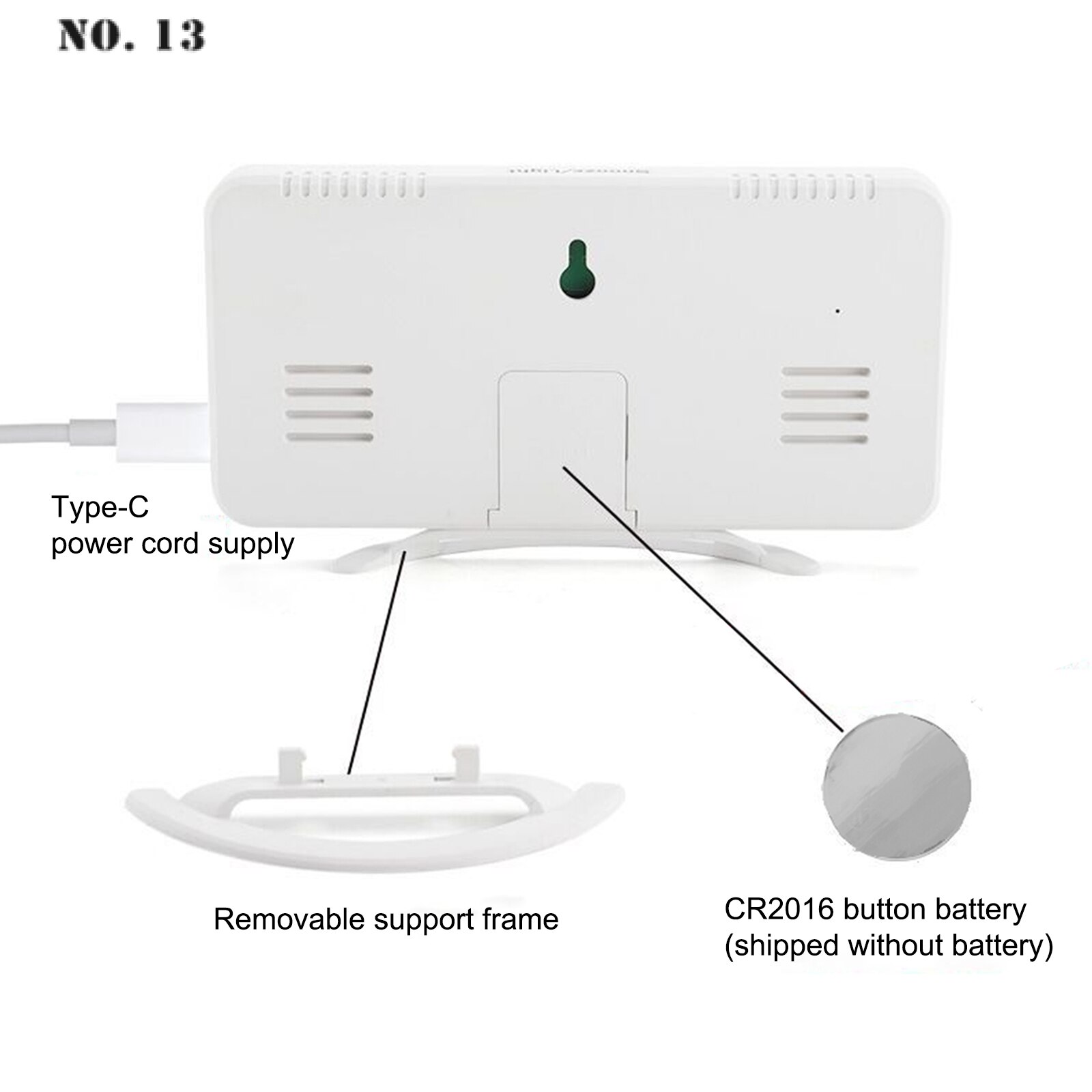 Digital Clock Multifunctional LED Makeup Mirror Digital Alarm Clock Mirror Automatic Photosensitive Electronic Desk Clock Cool