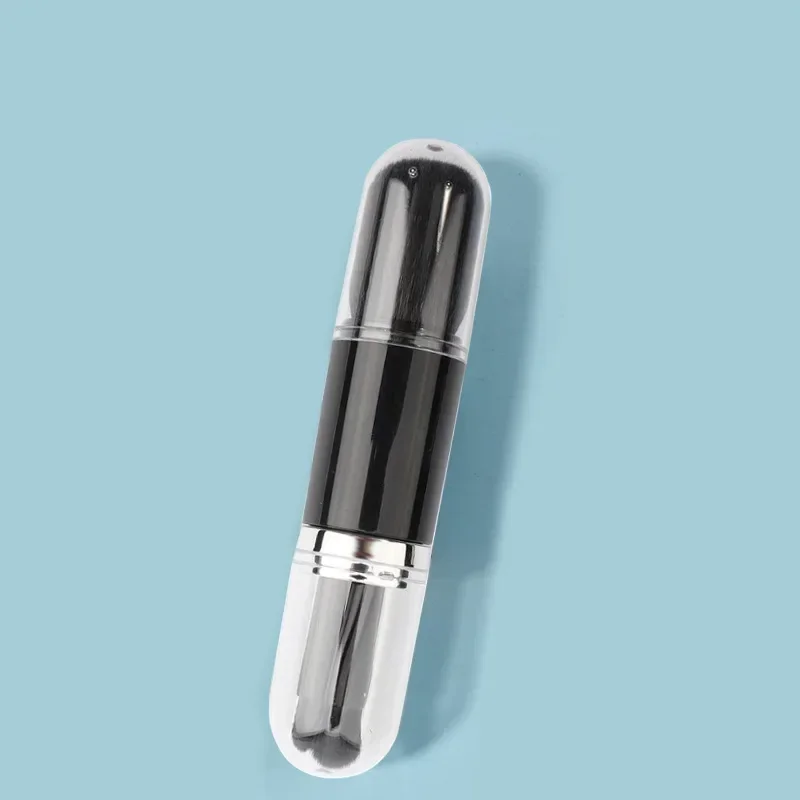 Juego de brochas de maquillaje 4 en 1 portátil multifuncional, escalable, Hash Eye, pincel pequeño de viaje para pintar y tres herramientas de maquillaje de belleza suave: Verde