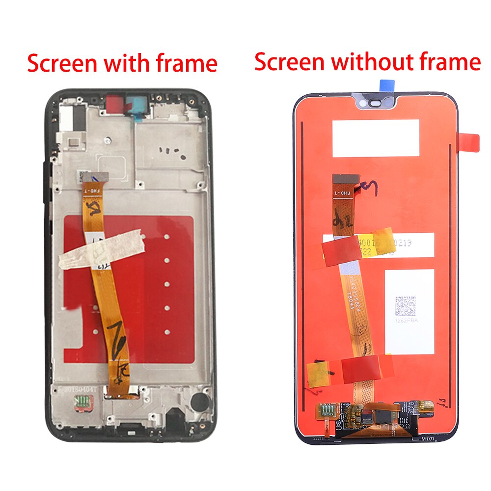 Tela lcd com moldura para huawei p20 lite, tela de lcd com 2280*1080 qualidade aaa para huawei p20 lite ANE-LX1 ANE-LX3 nova 3e