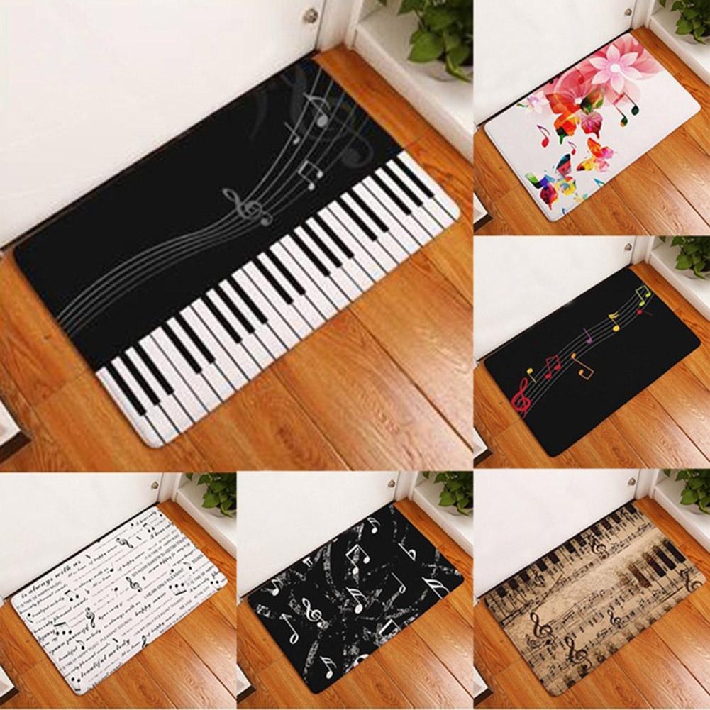 40 Cm X 60 Cm Piano Toetsenbord Note Hal Deur Mat Entree Floor Rug Antislip Badkamer Tapijt Non -Slip Deurmat Thuis Decoratie