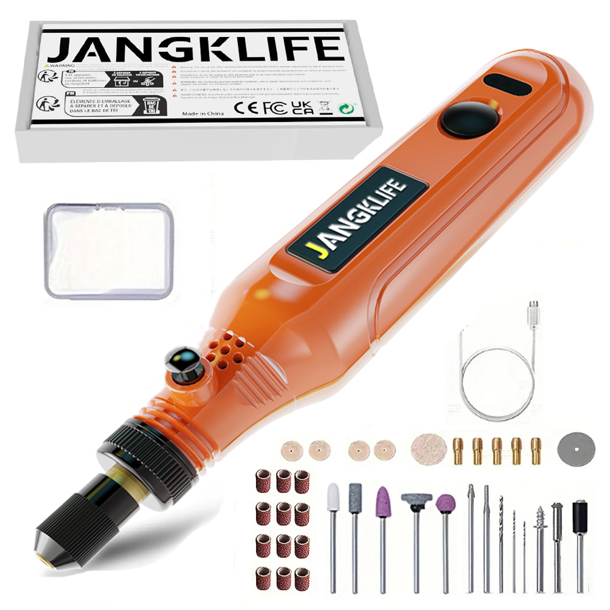 Kit de herramientas rotativas inalámbricas USB, pluma de grabado para carpintería, bricolaje para joyería, Mini Taladro Inalámbrico de vidrio y Metal: Multicolor