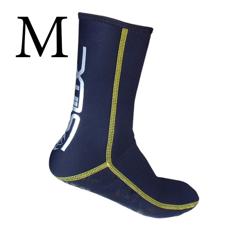 1 par 3mm nylon snorkel halkfri dykstrumpa simfötter strumpor badstrumpa vinter varm pool män kvinna vuxna varumärke slinx: M (40-41)