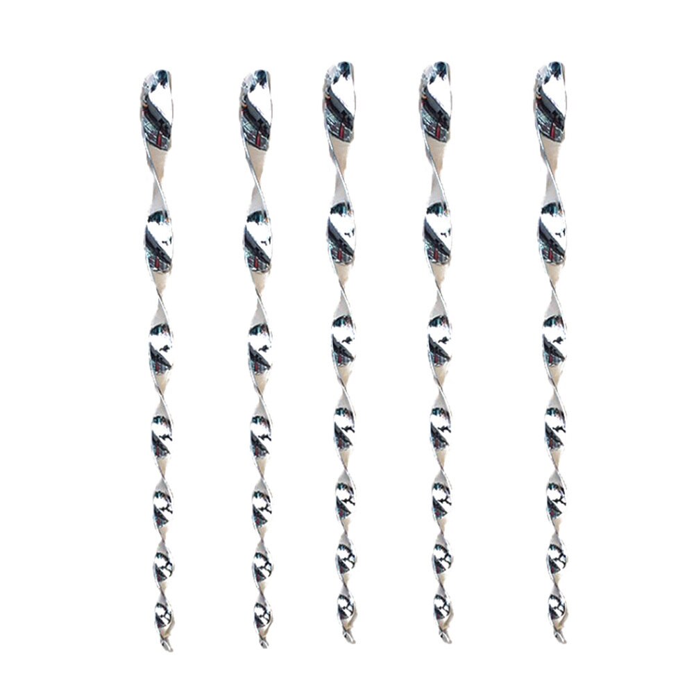 Udendørs fugleafvisende pind spiralreflekterende fugleværn vindtæt wire snoet sikkerhedspind skræmmende stang 30/50cm sølv