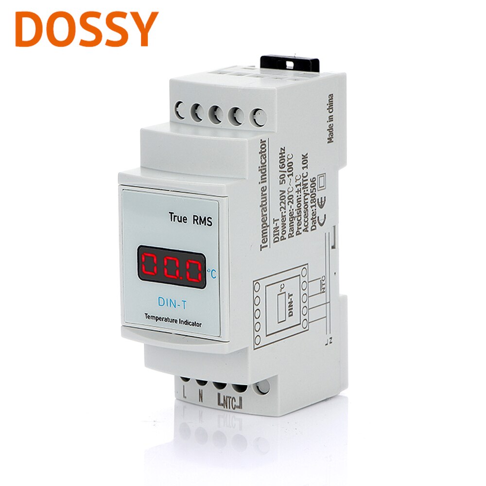 Thermostat DIN-T 220V temperature indicator display temperature of enviroment
