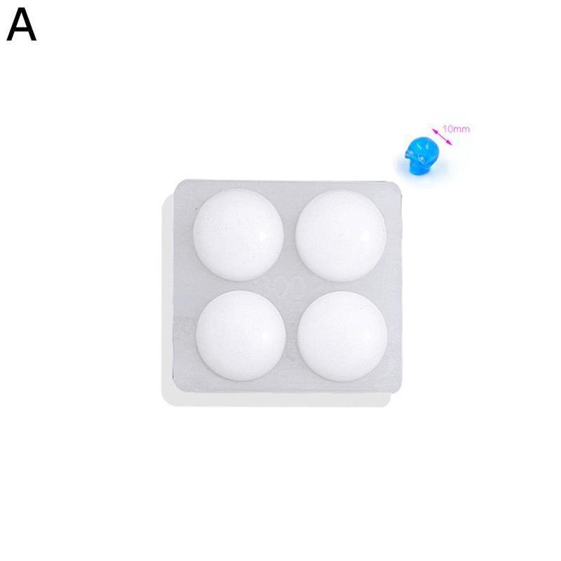 1pc halloween dekorationer gør-det-selv epoxy form kranium kranie form blomsterkort genanvendelig gennemsigtig silikone form sikker og giftfri: -en