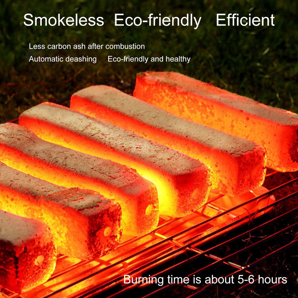 BBQ Grill Bamboo Charcoal Smokeless And Burnt Resistant Burning Material Fireplace Fuel For Heating And Roasting