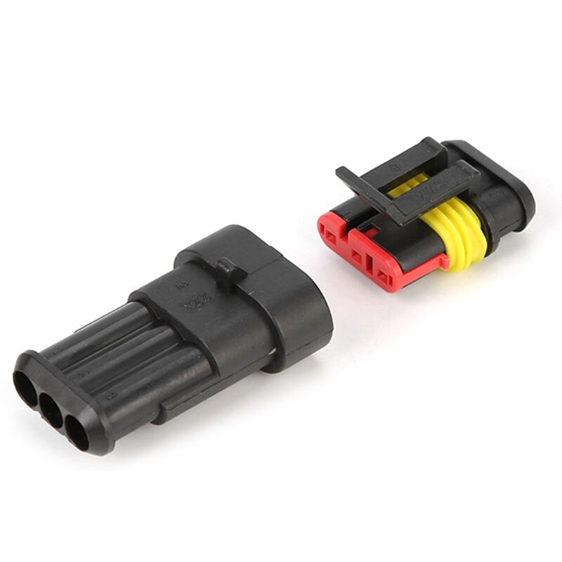 10 Set Car Waterproof Electrical Terminal Wire Connector Plug for Motorcycle Scooter Auto Truck 23GC