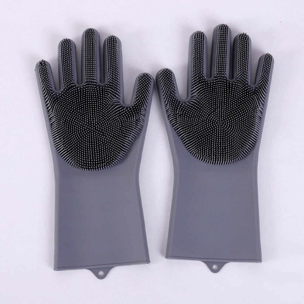 Gants magiques en silicone, 1 paire de gants de nettoyage pour la cuisine, brosse d'entretien pour la maison: 5
