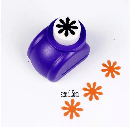 5/8 &quot;-3&quot; Chrysant Craft Punch Perforator Eva Foam Puncher Kids Daisy Foam Papier Maker Scrapbooking Stoten embossing Apparaat: 15mm-2