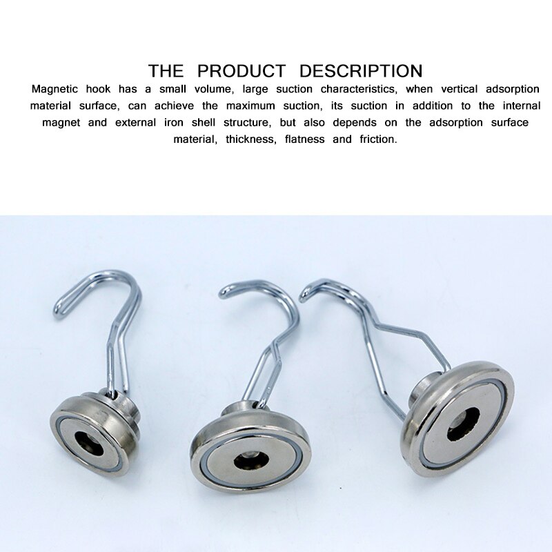 Gorąca sprzedaż mocny haczyk z magnesem s haczyki magnetyczne, silny magnes neodymowy hak robić kuchni, miejsca pracy, biura i garażu Multi magnes