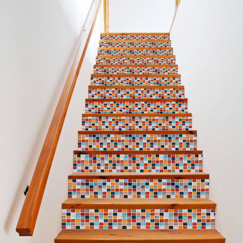 13pcs/set 3D Stair Riser Floor Stickers Waterproof Removable Self Adhesive DIY Stairway Decals Murals Home Decor