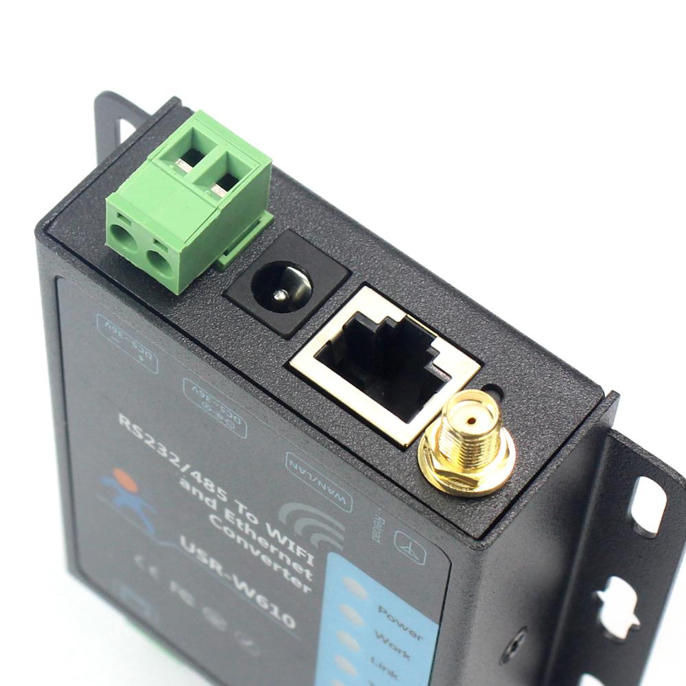 USR-W610 Seriële Wifi Ethernet Draadloze Converter RS232 RS485 Seriële Server Ondersteuning Watchdog Modbus Gateway Tcp Udp Client