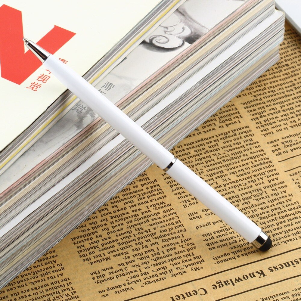 1pcs Fine Point Stylus Capacitive Touch Microfiber Stylus Pen Touch For ipad for iphone White