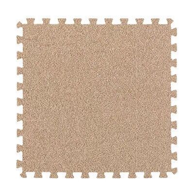 Tapete de camurça para crianças, tapete infantil de camurça com espuma eva interlock alfombra infantil de 30x30cm: MAT G7