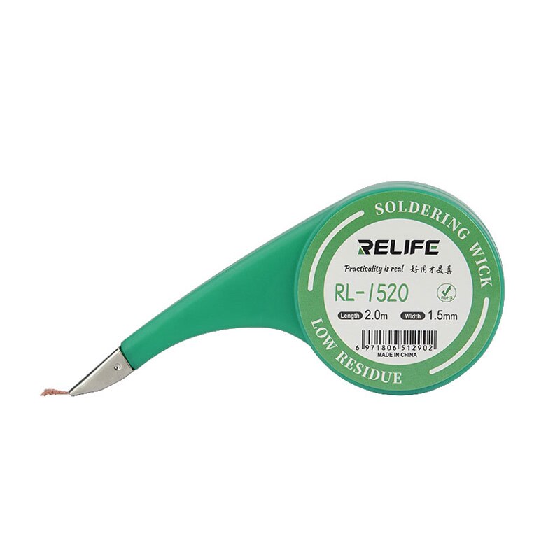 Relife vektråd för bga svetsreparation 1.5mm 2mm 2.5mm 3mm 3.5mm bredd 2m längd avlödning fläta svetsning lödborttagningsverktyg: 1.5mm 1520