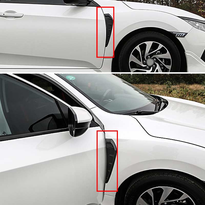 Winglet ventilationsdæksel winglet cover holdbar side winglet vent cover beslag sæt mudderklapper plast abs justerbar til udskiftning