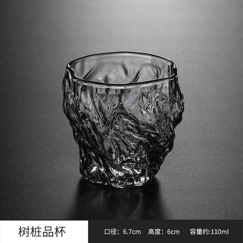 Neue kreative persönlichkeit Tee tasse Japanischen stil stumpf-förmigen glas Tee tasse persönliche tasse wärme-beständig wein glas wein einstellen: 110ml