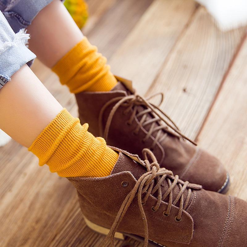 Rüschen Skateboard socken frauen streetwear frau calcetines de la mujer skarpetki kobieta skarpety Socke weiß regenbogen baumwolle können