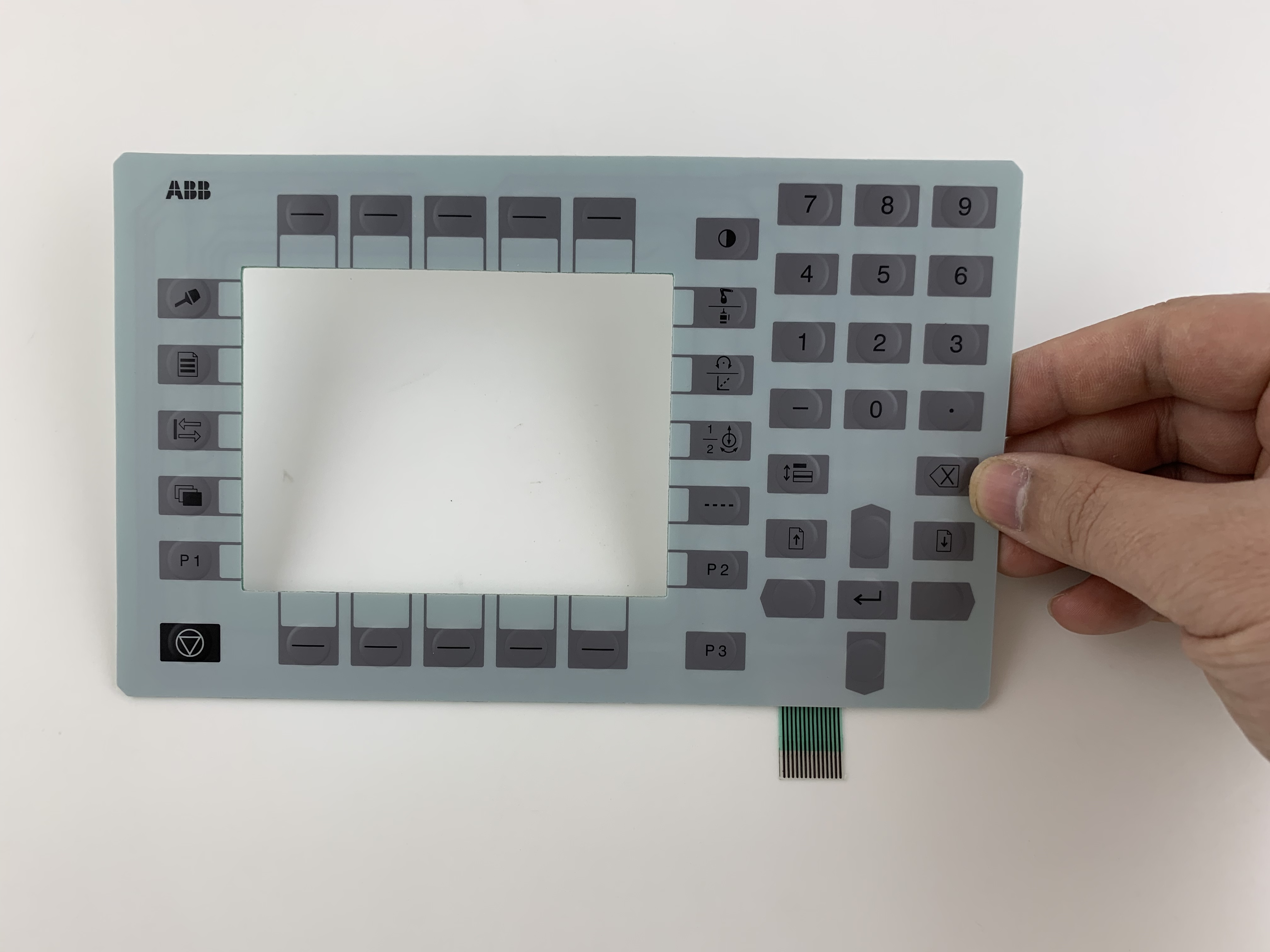 Membraan Toetsenbord Schakelaar voor ABB ITEM: TPU2 ART. NR: 3HNE 00028 Teach Hanger ABB TPU2 3HNE00028 Membraan Toetsenbord Reparatie