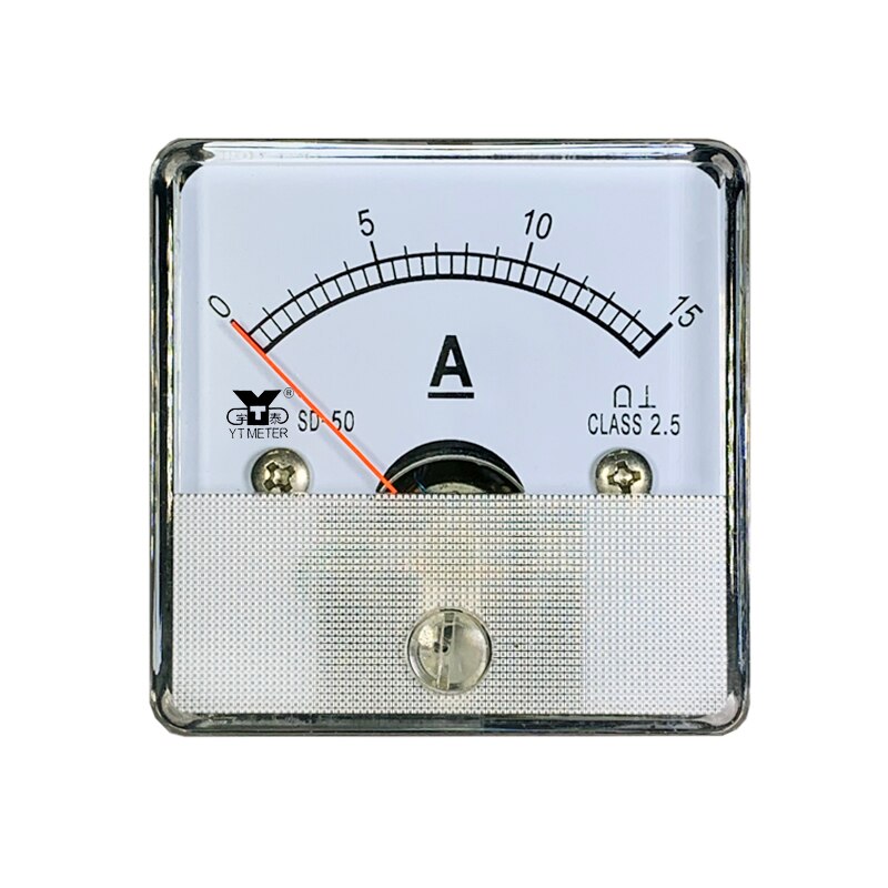 Sd50-a direct current meter direct current meter direct current through dc1a 2A 2A 3A 5A 10A 15A 20A pointer ammeter 45mm pointe