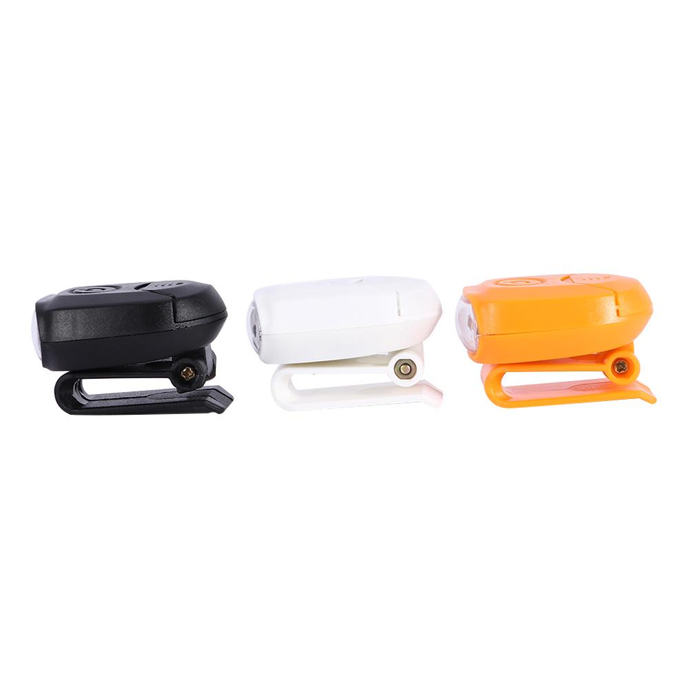 Håndfri 3 led drejelig lyssterk clip-on kasketlampe pandelampe clip-on kasketlampe hatlampe