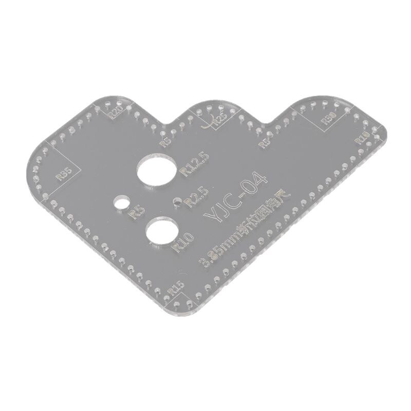 Leder Handwerk Plexiglas Acryl Schneiden Schablone Schablone Für DIY Scrapbooking Präge Dekorative Ecke NäHenne Werkzeug: 04