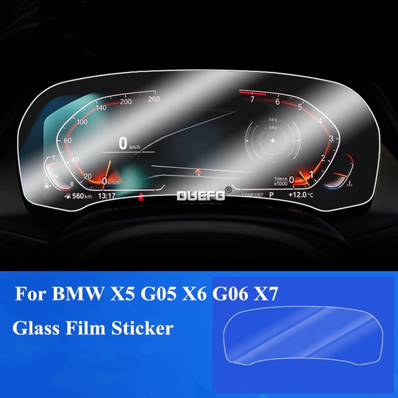 glass protective film For BMW X5 G05 / X7 G07 Car Screen Center Control Navigation Touchscreen Protector Tempered Glass