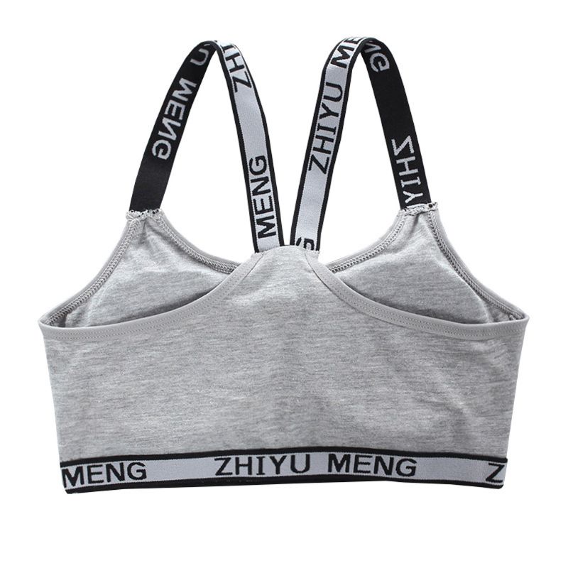 Teen Girl Underwear Soft Cotton Bra Set for Young Girls for Yoga Sports Running