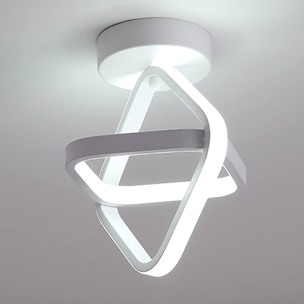 22w kølige hvide 6500k skandinaviske dobbelte firkantede lys til entré, entré, balkon led-loftlampe