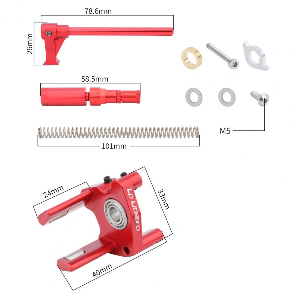 1 Set Ultralight Bike Shifter Lengthened Gear Shifter Aluminum Alloy Bike Derailleur High Hardness Gear Shifter for Brompton