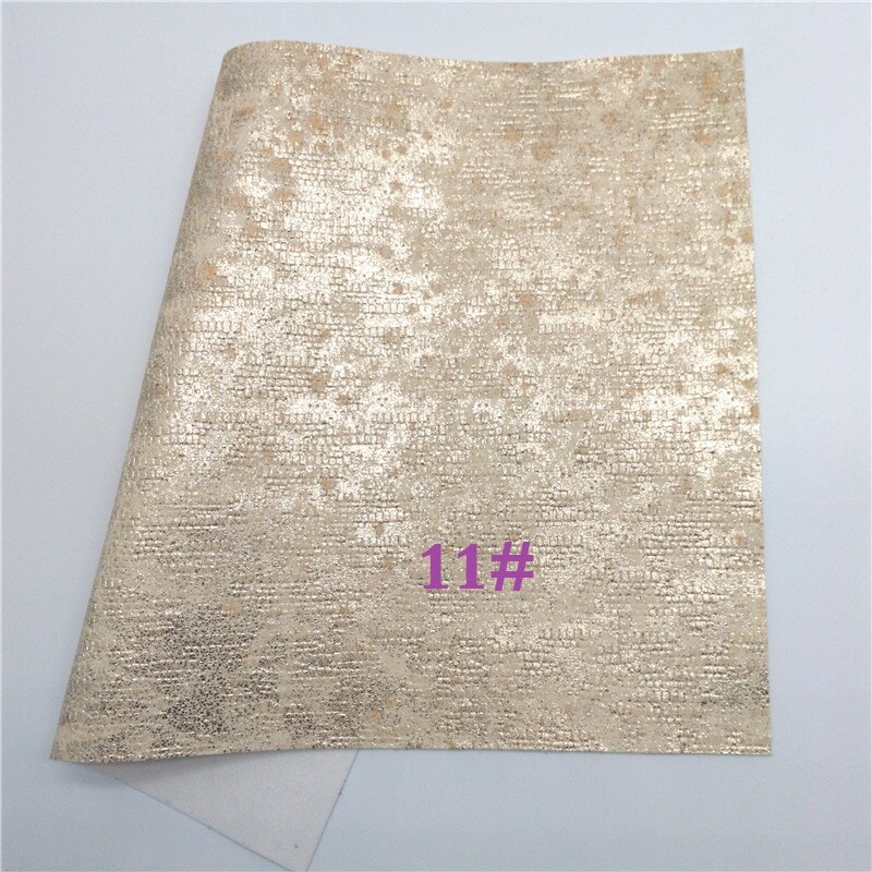 Glitterwcomecome 21 x 29cm a4 størrelse metallic slange kunstlæder stof, syntetiske læder stof ark, pu læder til buer , gm493a: 11