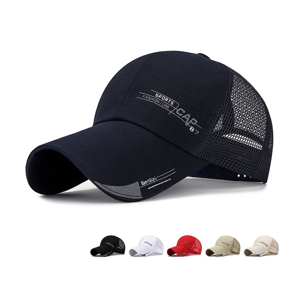 Unisexe femmes hommes maille casquette de Baseball réglable camionneur en plein air Sport Hip-hop chapeau hommes casquette en plein air soleil chapeau soutien # T2