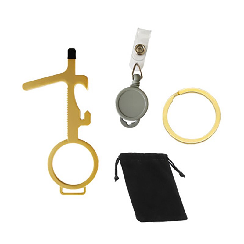 Door Dawg Hands Free Keychain-Ready Hygienic No-Touch Door Opener & Keypad Stylus & Bottle Opener: A3