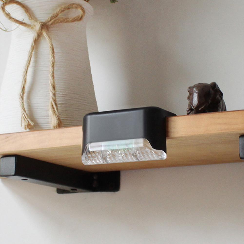 4 stk trappe hegn led lampe udendørs gang gårdhave  ip65 vandtætte varm hvid lys holdbar abs soldæk lys gård have
