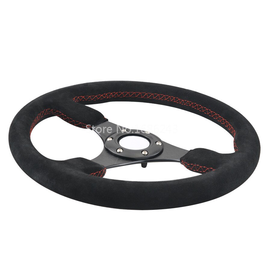 Steering wheel 14inch 350mm Drifting Steering Wheel / Suede Leather Racing Drift Steering Wheels