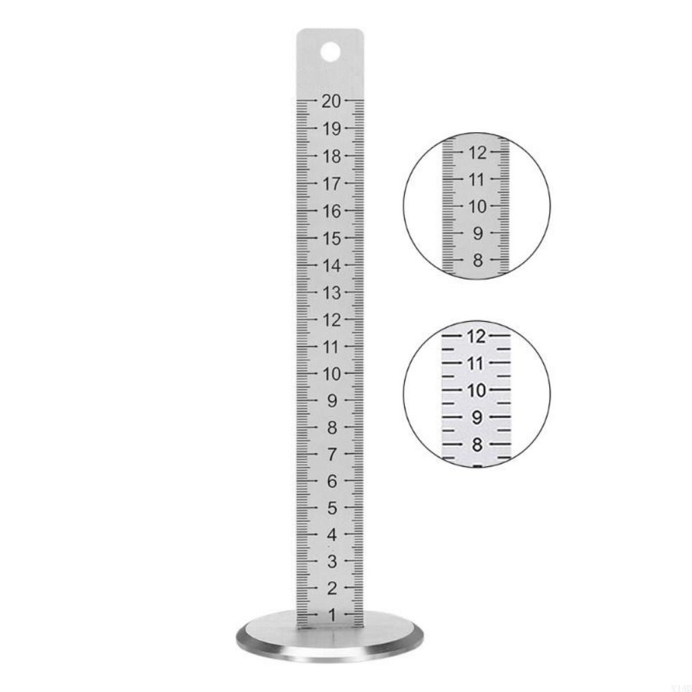 Stainless Steel Lay Floor Tile Special Ruler Double-side Precision Scale Equal Height Ruler Practical Multipurpose