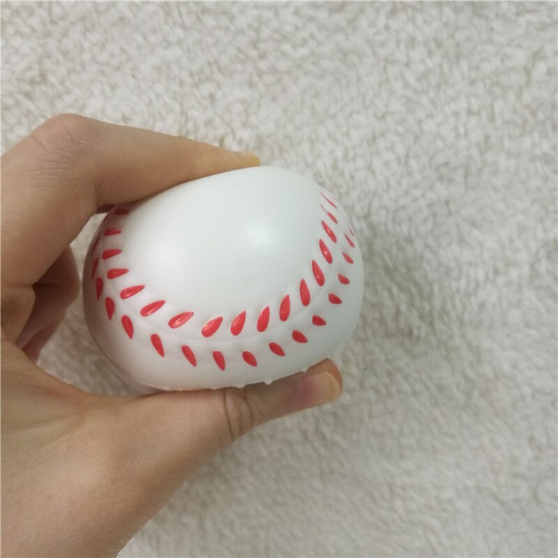 6pcs 6.3cm Squeeze Ball Toy Football Basketball Soft Foam Sponge Anti stress Baseball Tennis Toys for Kids Children: B3