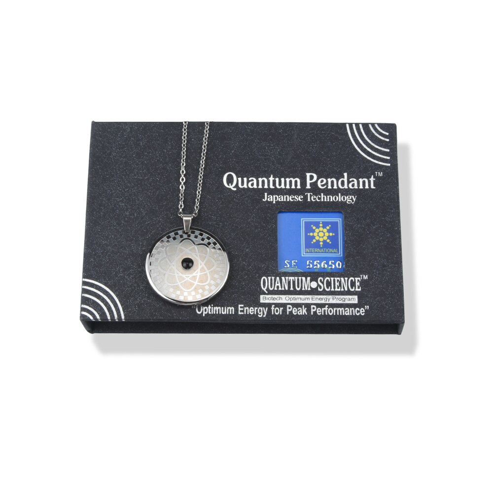 EBUTY Stainless Steel Pendants Charms Energy Tourmaline Magnet Jewelry Gold Health 7 in 1 with Box