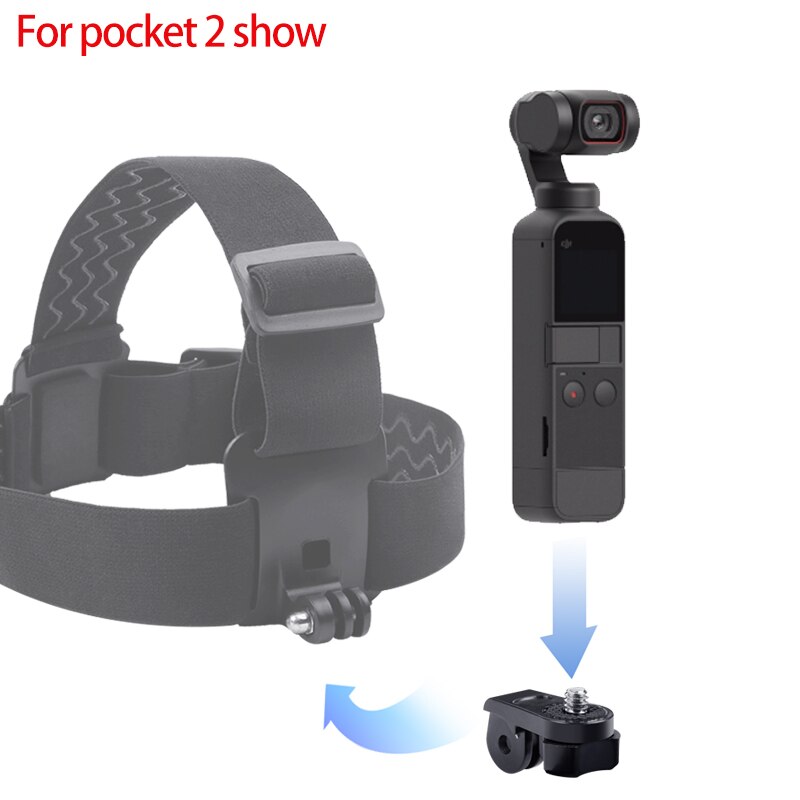 Kopfband mit fester klemmschraube und j-förmiger basis für dji osmo pocket 1 / osmo pocket 2 kameragimbal-zubehör