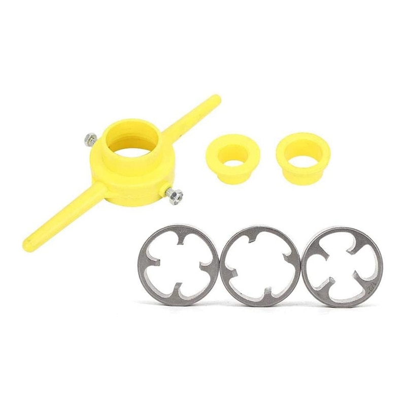 Retail Pipe Thread Cutting Tool PVC Thread Maker NPT Round Tool Set Pipe Threader Plumbing Tool, PVC Thread Tool