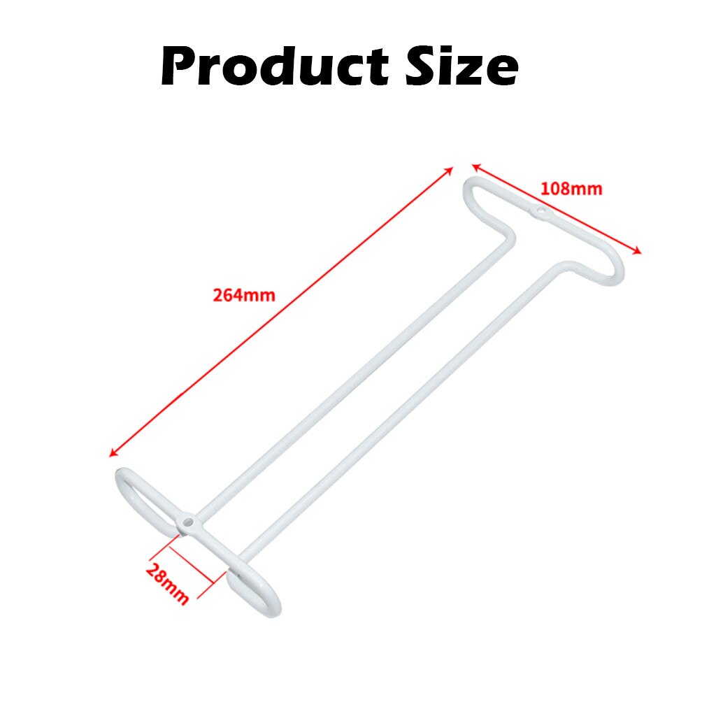 Edelstahl Zauberstab Halterung Wein Glas Hängen Halfter Becher Gläsern Lagerung Organizer Gestell Bar Aufhänger # YJ