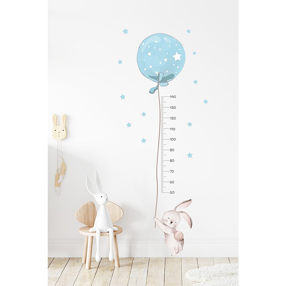 Home Decor Wall Stickers Decorative Height Measuring Wallpaper For Kids Room Stature Baby Child Growth Chart Rabbit Meter Rulers: MODEL 8