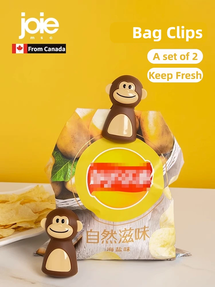 JOIE Monkey Series Bananenhanger Bananenhouder Bananenhaak Fruitmand BPA-vrij Fruitschaal Plaat Keuken Opbergrek Organizer