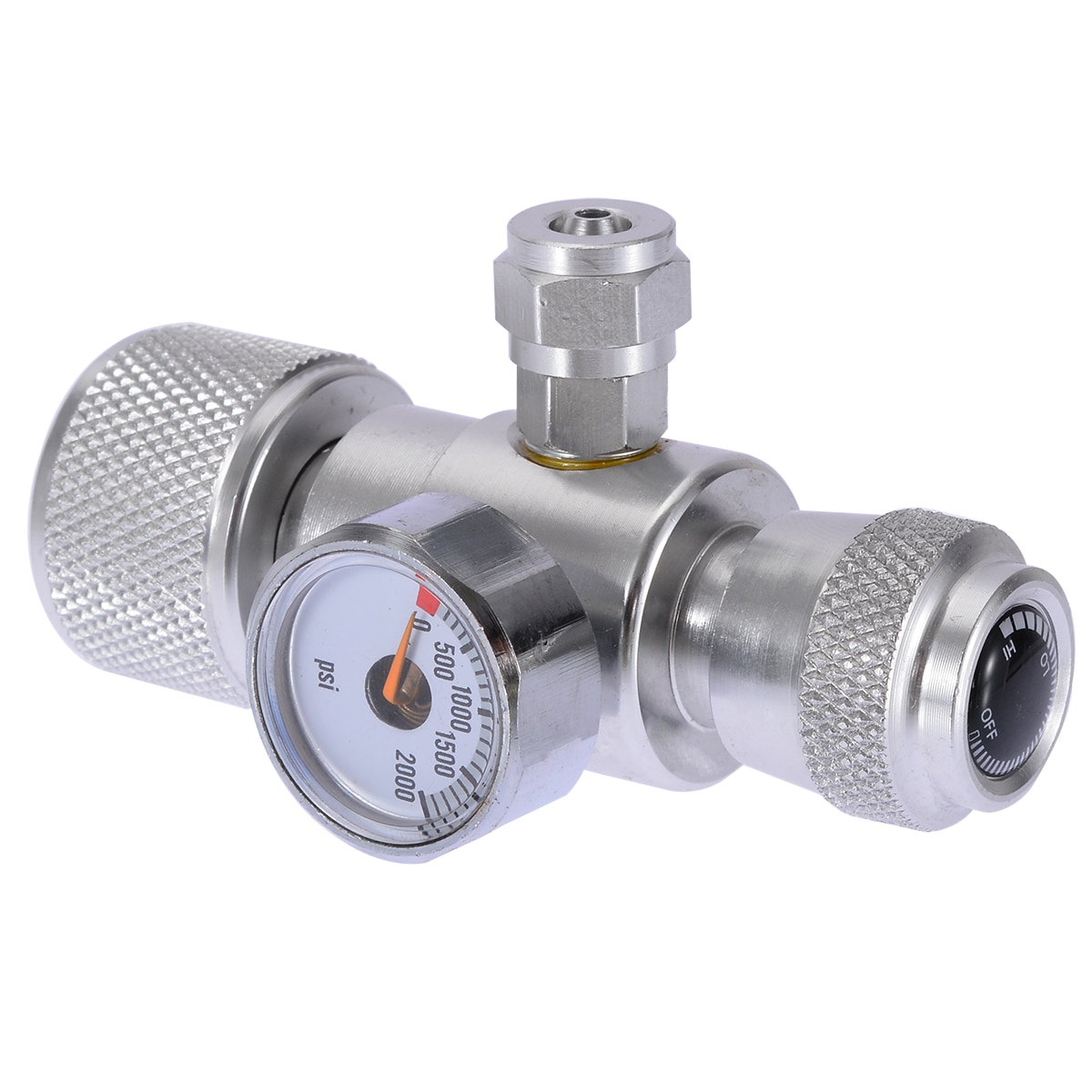 Aluminiumslegering  co2 akvarie mos plante fisk enkelt trykmåler regulator manometer udstyr akvarie tilbehør