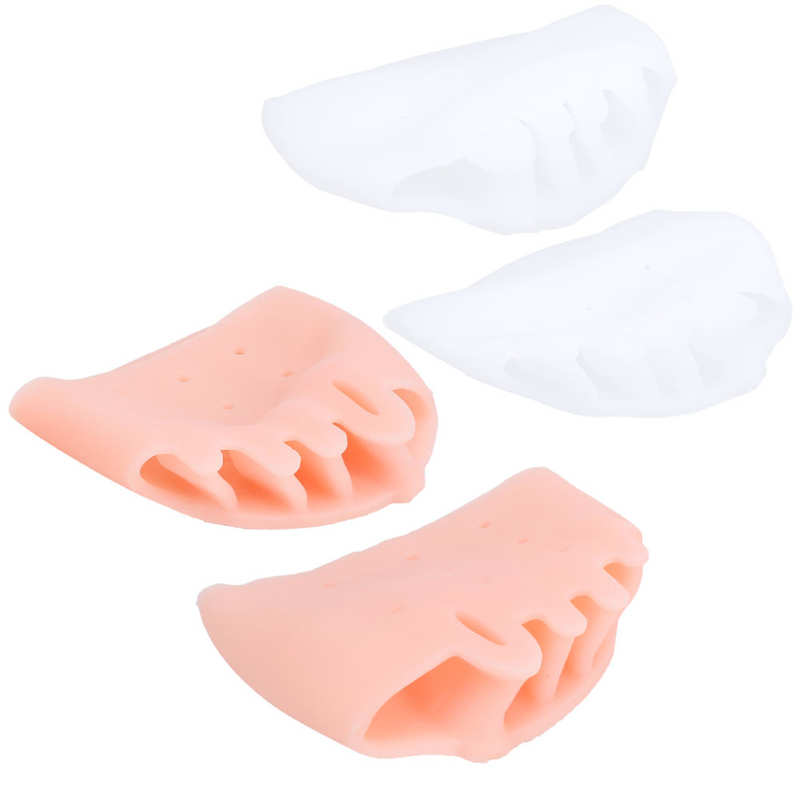 Voet Duim Eversie 5 Paar Siliconen Voet Duim Eversie Corrector Toe Orthese Separator Overlap Splitter Teen Juiste Separator
