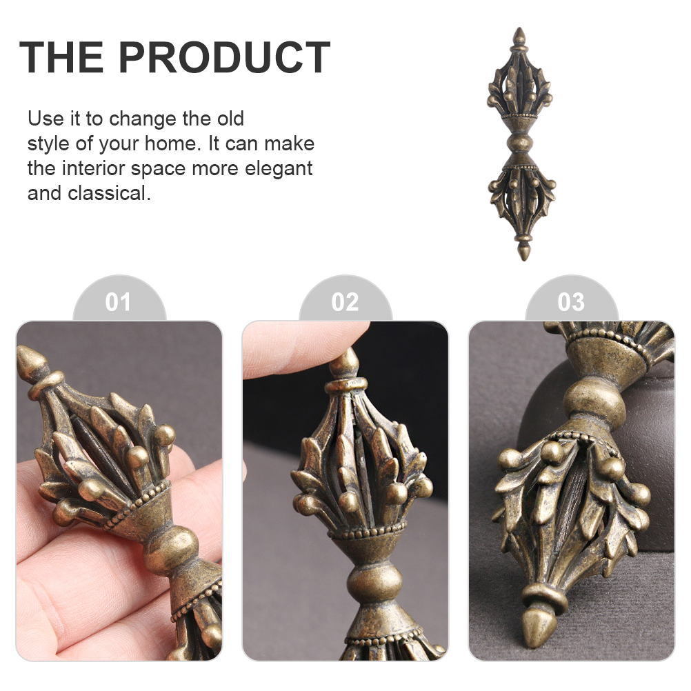 Messing Vajra Stamper Versiering Retro Antieke Vajra Stamper Decor Boeddhisme Stamper Craft Vajra Stamper Ornamenten