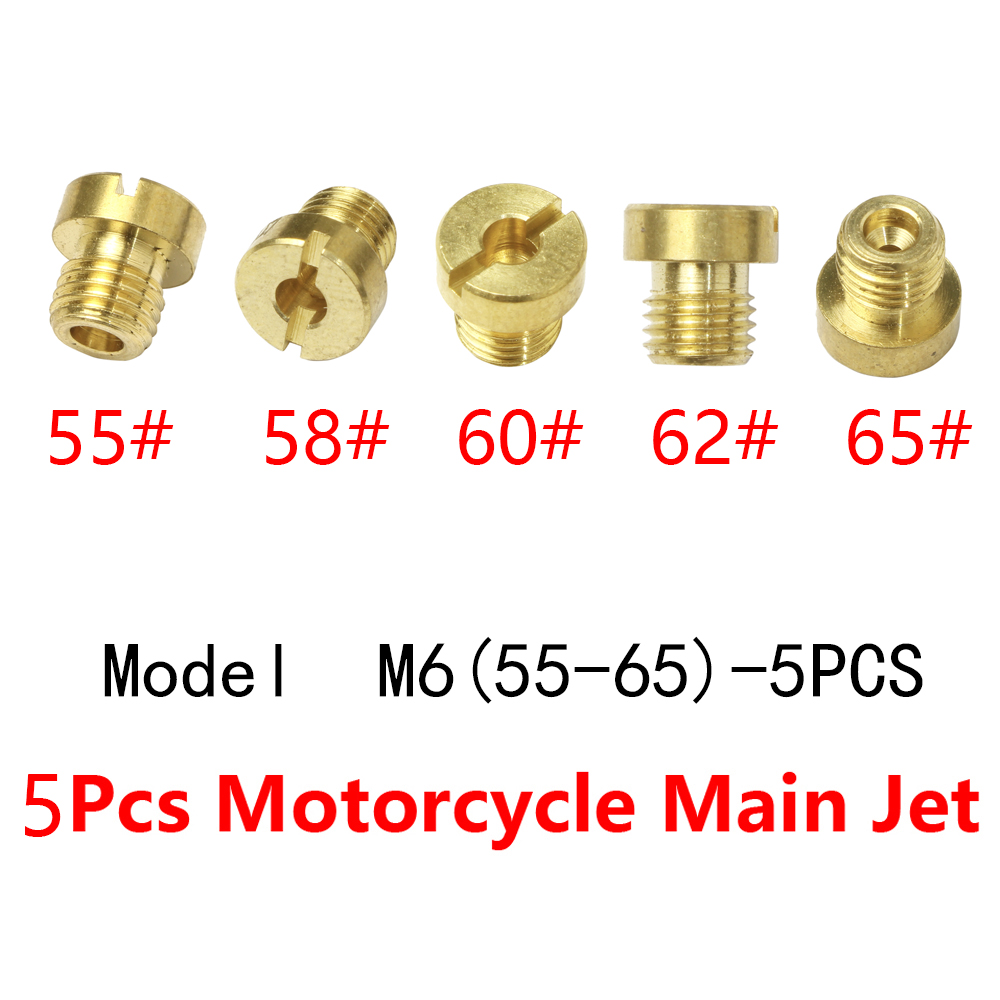 8 Stuks/5 Stuks Hoofdjet M6 6Mm #55-150 Voor Dellorto Carburateur Phnl/Phva/Phbh/Phbl/Phbl/Phvb/Phbg Carb Injector Nozzle: Donkergrijs