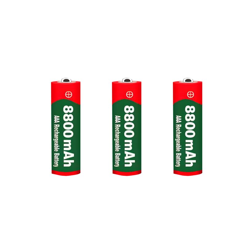Pilas alcalinas AAA de gran capacidad para juguetes, pilas alcalinas AAA de MAH y 8800 V con control remoto, novedad de 1,5