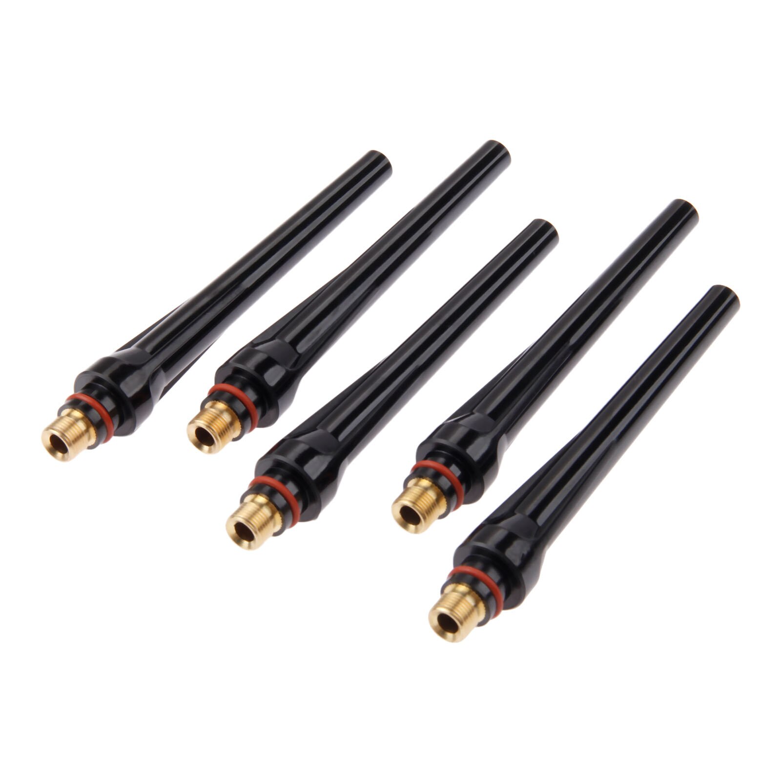 DRELD 5Stck Perücke-schweißen 57Y02 Lange Zurück Kappe für Perücke-schweißbrenner 17 18 26 Serie Tig Verbrauchs 5PK schweißen Lözehn Lieferungen