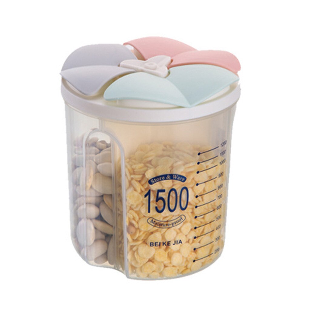 40# Transparent Plastic Food Storage Container Dry Dried Food Storage Box Kitchen Separated Moisture-proof Organizer Для Кухни: B